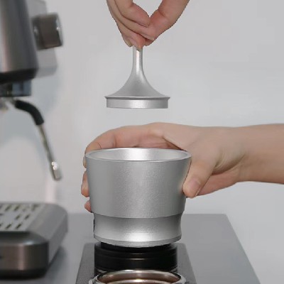 不锈钢咖啡接粉杯意式咖啡机手柄58MM落粉杯手冲咖啡防飞粉接粉器